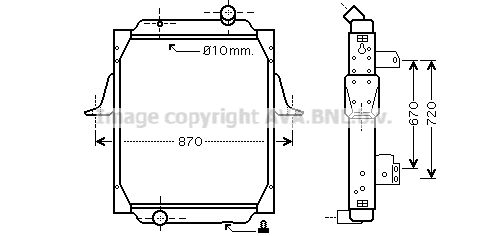 AVA QUALITY COOLING Радиатор, охлаждение двигателя RE2067